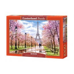 Puzzle 1000 piese. Plimbare romantică în Paris universală