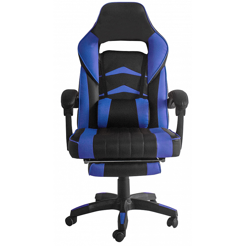 Scaun de birou Aga Negru - Albastru cu suport pentru picioare - 6DAZ213 - II. CALITATE