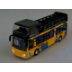 Autobuz metalic etajat ZA2094 - galben