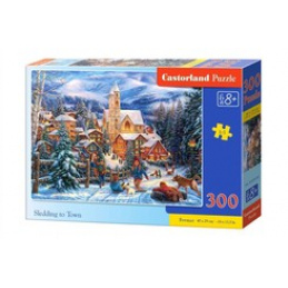CASTORLAND Puzzle 300 de piese - Săniuș în oraș