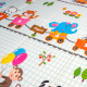 Aga4Kids Covoraș pliabil din spumă pentru copii 200x180 cm MR133