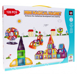 Set Magnetic Gigant de Blocuri 128 bucăți