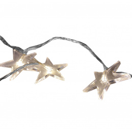 Linder Exclusiv Ghirlandă luminoasă de Crăciun 48 LED Stele Alb cald