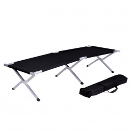 Linder Exclusiv Pat de camping pliabil Negru Linder Exclusiv Pat de camping pliabil Negru