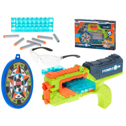 Aga Pistol cu ochelari de protecție + 18 gloanțe