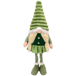 Spiriduș de Crăciun cu picioare telescopice ornament - 49-75 cm