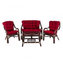 Setul Aga Ratan BUTEO Choco Maroon