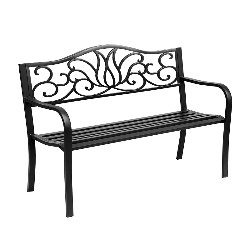 Bancă de grădină din metal Aga MR2045 127x60x89 cm