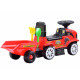 TRAKTOR Vehicul de împins cu remorcă ZA3746 - Roșu