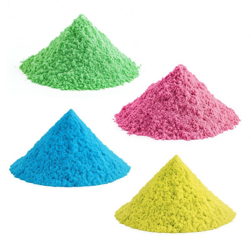 Set Aga4Kids de nisipuri kinetice 4 kg Verde, Roz, Albastru și Galben