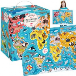 CzuCzu Animale Harta lumii 60 buc. ZA4163 universal