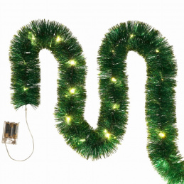 Șir de lumini LED pentru brad verde