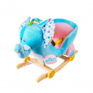 Aga4Kids Elefănțel Balansoar Albastru