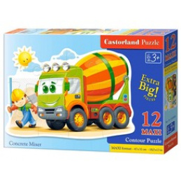 Puzzle 12 piese MAXI Betonieră universală