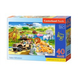 Puzzle CASTORLAND 40 MAXI piese - Safari Adventure
