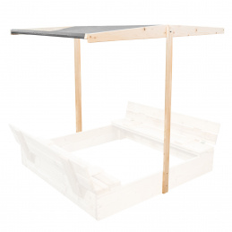 Aga Acoperiș pentru nisipar pentru copii 120x120 cm Gri