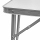 Aga Masă de camping pliabilă 120x60x53/62/70 cm