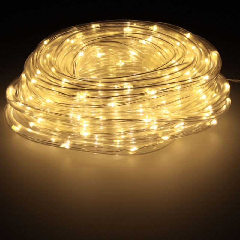 Aga LED Șir de lumini 10m 100 LED Alb cald