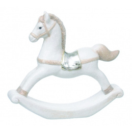 Cal de ceramică ca ornament de Crăciun pentru așezare