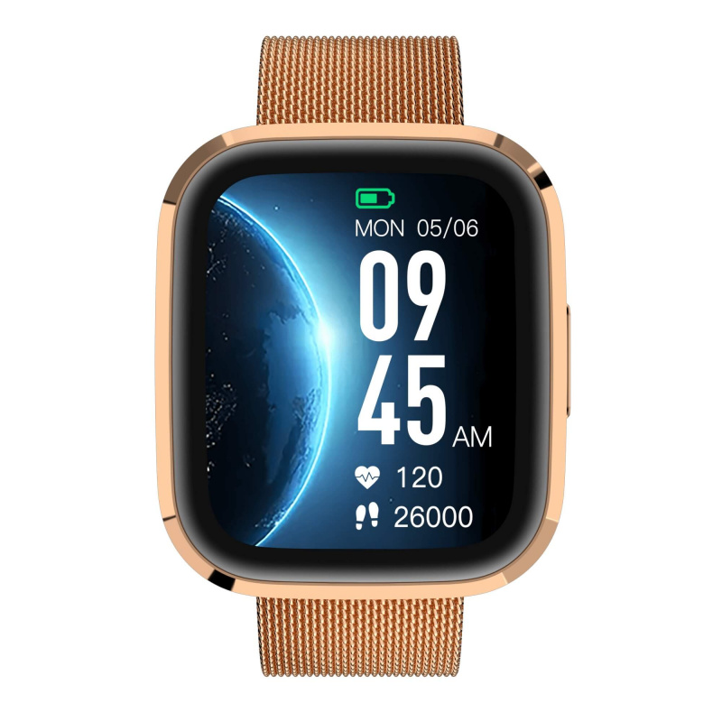 Garett GRC STYLE Ceas inteligent Auriu cu curea din oțel aurie