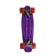 Aga Fiskeboard skateboard roți LED mov