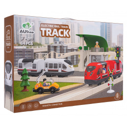 Orașul Tren cu Funcție de Lumină și Sunet 80el.