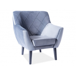 Fotel Kier 1 Velvet wenge