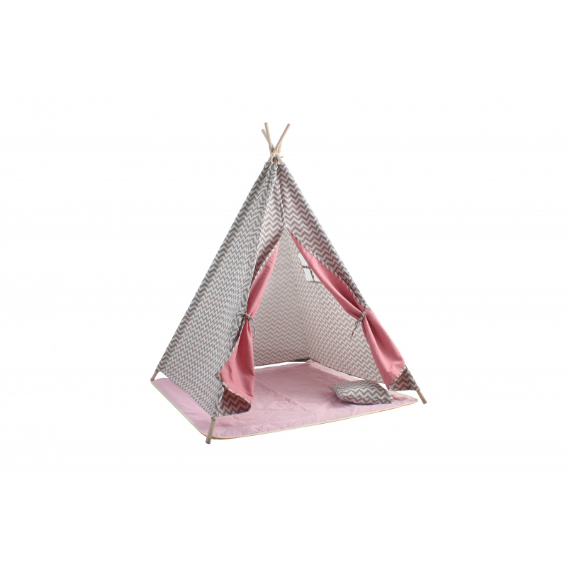 Aga4Kids Cort Teepee pentru Copii Gri-Roz