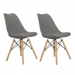 Aga 2x Scaune de masă MR2035 Gri