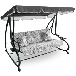 Aga Leagăn de grădină 2în1 GRANDLUX XXL Prestige Gri