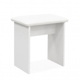 Taburet pentru masă de toaletă MRDT15 Alb mat