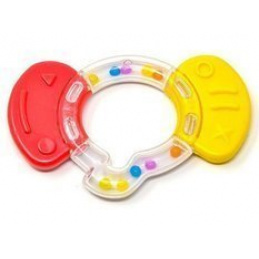 Jucărie de dentiție cu zornăitoare elefănțel 3m+ POUPY universală