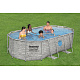 BESTWAY Power Steel Swim Vista piscină cu fereastră 427x250x100 14x8FT 7in1