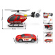 Set Elicopter + Mașinuță Pompieri