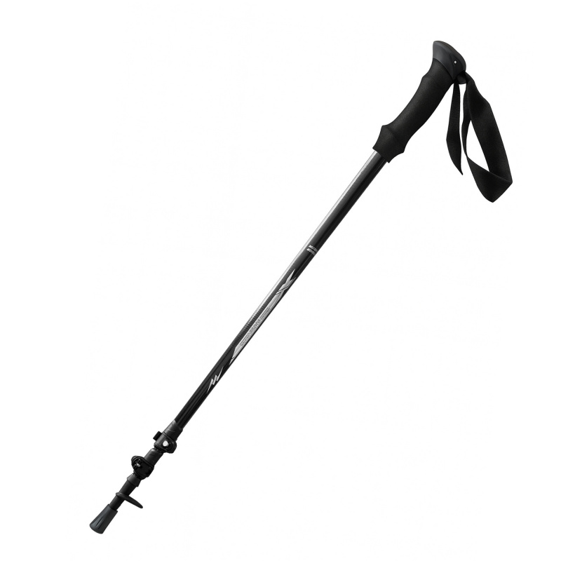 Baston de trekking Aga Carbon 61–135 cm Negru