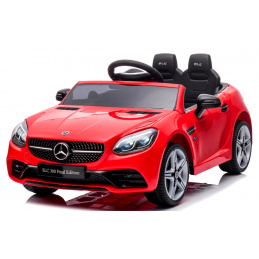 Mercedes SLC 300 roșu Roți din spumă Eva, scaun moale Licență Baterie litiu-ion