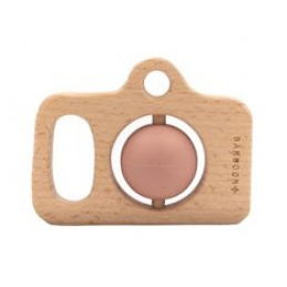 Aparat jucărie lemn&silicon Roz 4m+ BAMBOOM universal