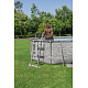 BESTWAY Power Steel Swim Vista piscină cu fereastră 427x250x100 14x8FT 7in1