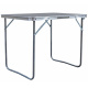 Aga Masă de camping pliabilă 80x60x70 cm Gri