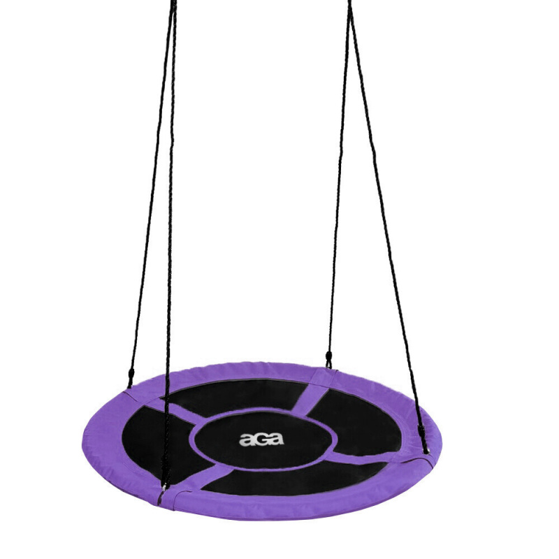Aga Cerc de leagăn suspendat 90 cm Violet