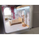 Aga MDF Căsuță pentru păpuși cu mobilier 78cm LED Negru