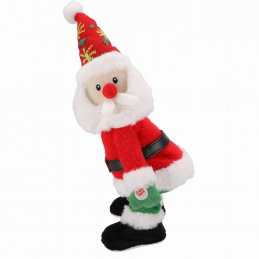 Elf de Crăciun care cântă și dansează Moș Crăciun