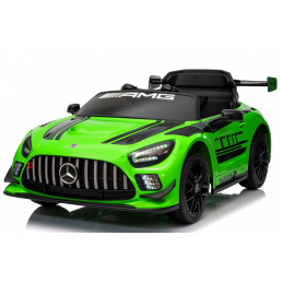 Mercedes GT3 Evo VERDE Roți moi Eva, scaun moale Licență Baterie litiu-ion