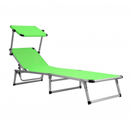 Aga Șezlong de grădină reglabil GARDEN EXCLUSIVE MC372310LG Lime Green