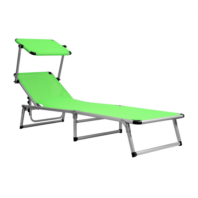 Aga Șezlong de grădină reglabil GARDEN EXCLUSIVE MC372310LG Lime Green