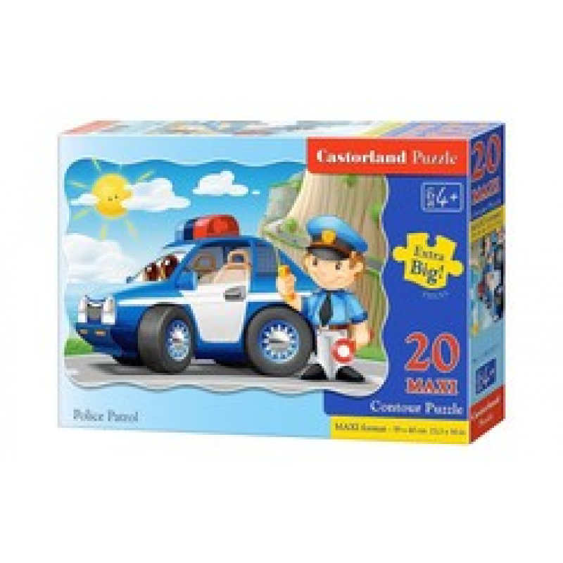 CASTORLAND puzzle 20 MAXI piese - Patrula de poliție
