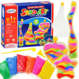 Imagine într-o sticlă Nisip colorat Fă-o singur ZA1517