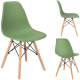 Scaun scandinav din plastic EVA verde