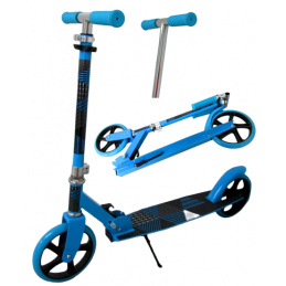 Trotinetă Mare H4AA Albastră Pliabilă R-Sport roți 200 mm până la 100 kg