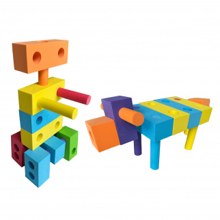 Aga4Kids Cuburi din spumă 60 bucăți